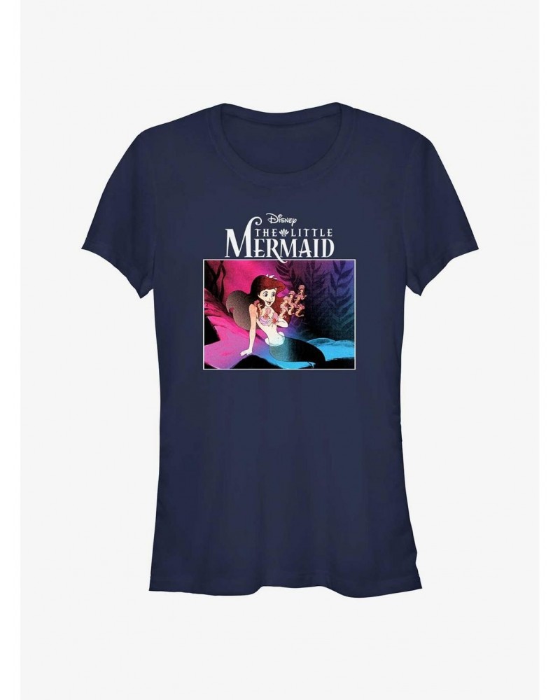 Disney The Little Mermaid Classic Poster Girls T-Shirt $8.22 T-Shirts