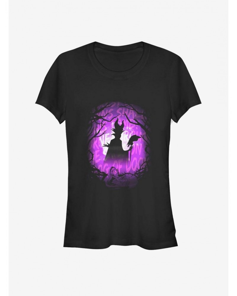 Disney Villains Maleficent Looming Doom Girls T-Shirt $11.70 T-Shirts