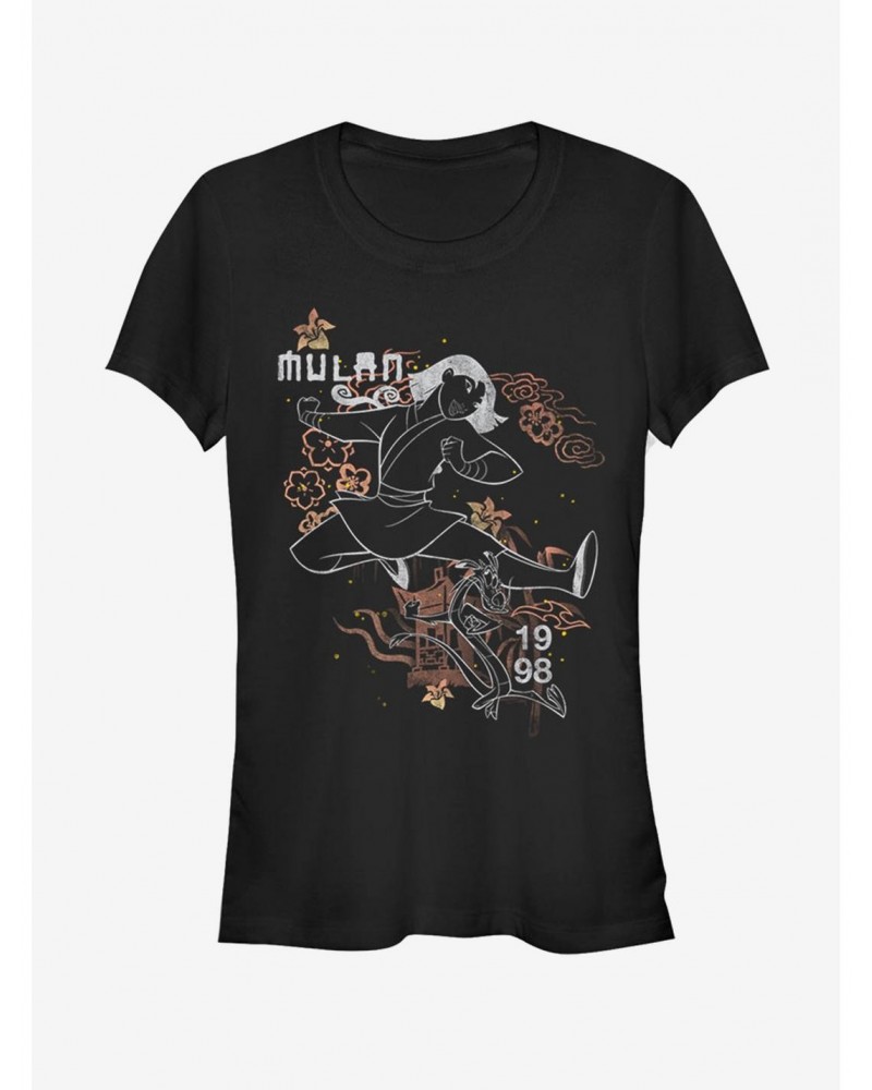 Disney Mulan Outline Girls T-Shirt $10.96 T-Shirts