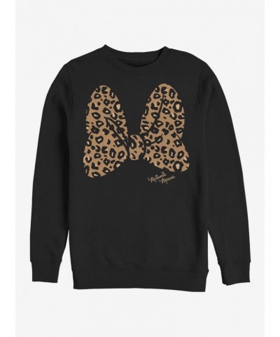 Disney Mickey Mouse Animal Print Bow Sweatshirt $16.24 Sweatshirts