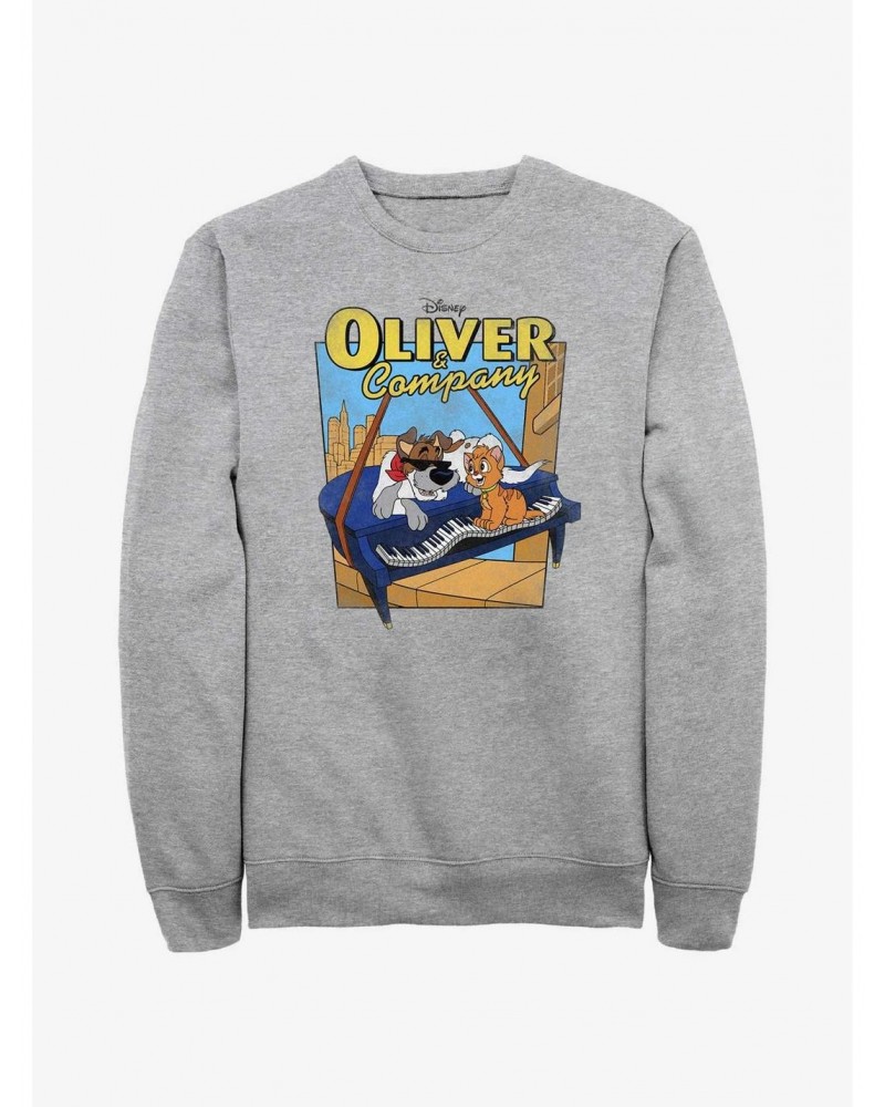 Disney Oliver & Company Piano Sweatshirt $13.28 Sweatshirts