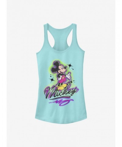 Disney Mickey Mouse Airbrush Mickey Girls Tank $10.96 Tanks