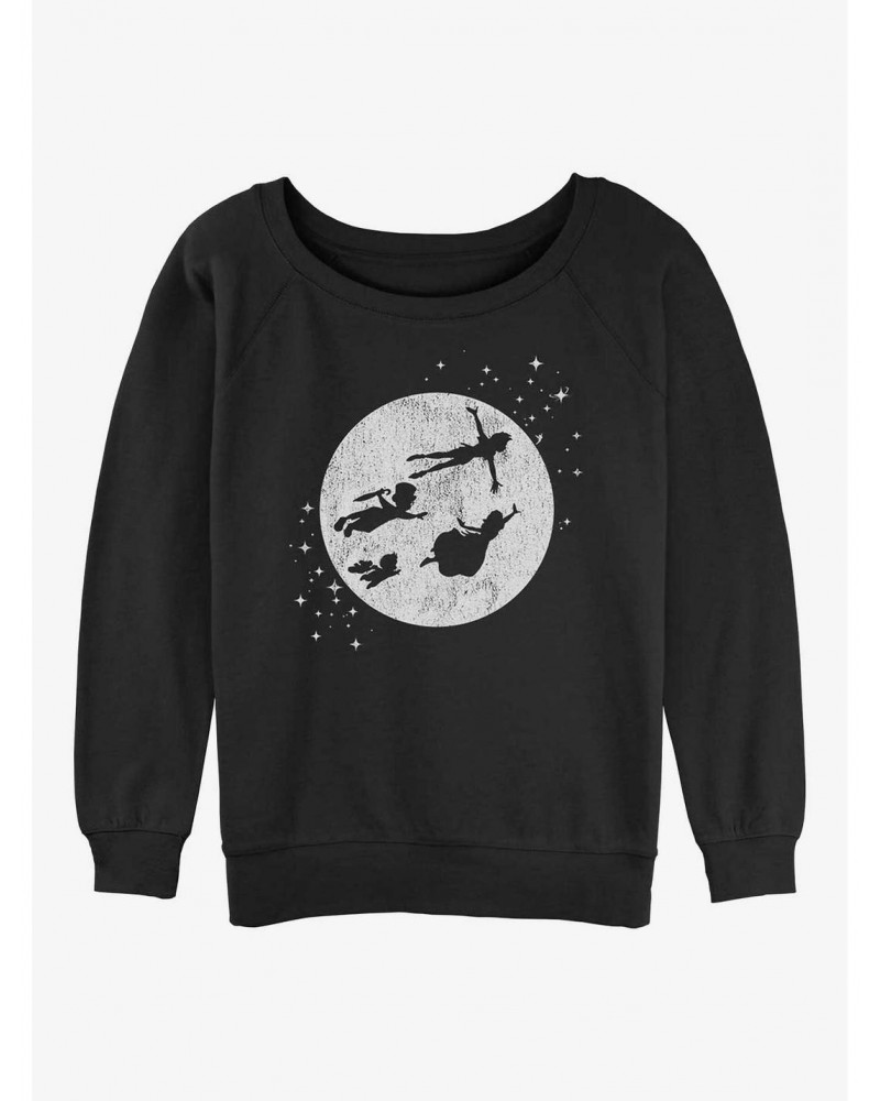 Disney Tinker Bell Second Star To The Right Girls Slouchy Sweatshirt $16.97 Sweatshirts