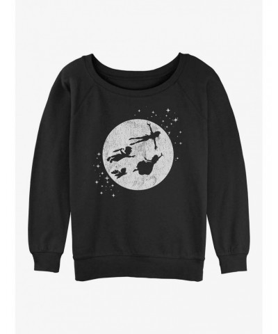 Disney Tinker Bell Second Star To The Right Girls Slouchy Sweatshirt $16.97 Sweatshirts