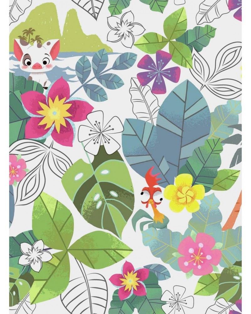 Disney Moana Jungle Peel & Stick Wallpaper $14.37 Wallpapers