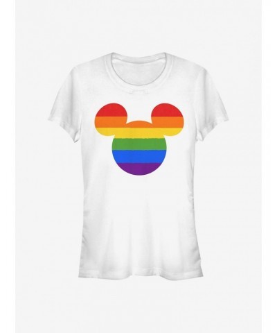 Disney Mickey Mouse Rainbow Ears Girls T-Shirt $12.20 T-Shirts