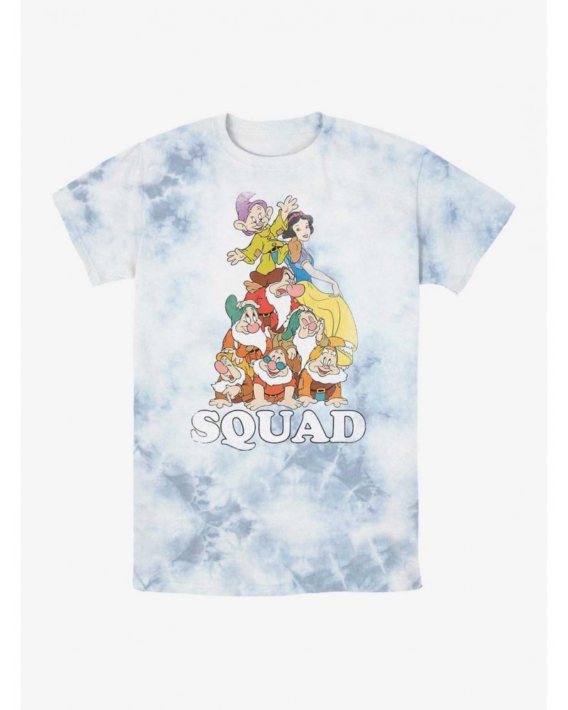 Disney Snow White and the Seven Dwarfs Squad Tie-Dye T-Shirt $8.81 T-Shirts