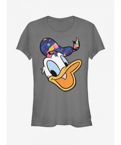 Disney Donald Duck Donald Pattern Face Girls T-Shirt $9.21 T-Shirts