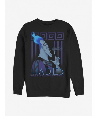 Disney Hercules Hades Finger Smoke Crew Sweatshirt $15.87 Sweatshirts