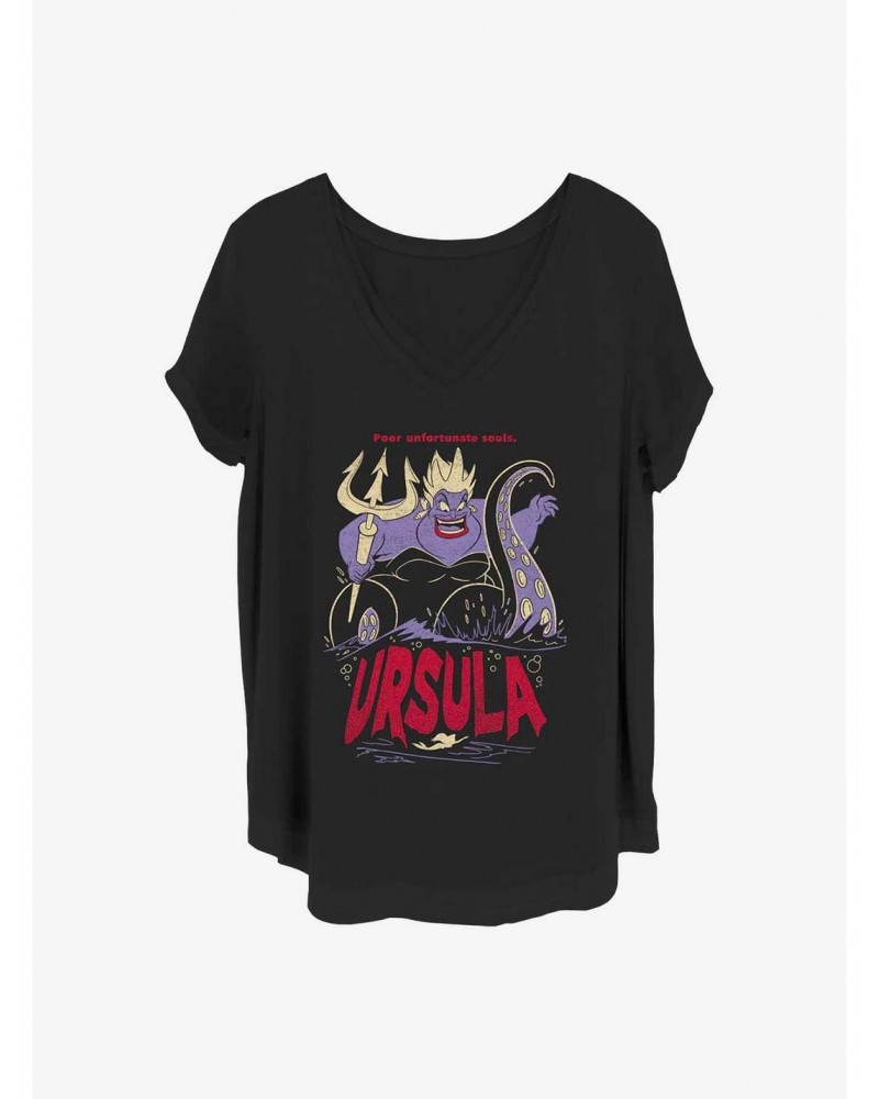 Disney The Little Mermaid Ursula The Sea Witch Girls T-Shirt Plus Size $13.01 T-Shirts
