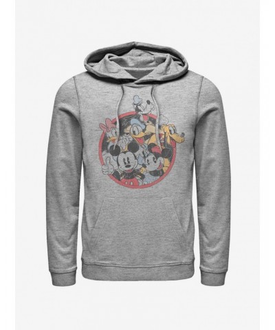 Disney Mickey Mouse Retro Group Hoodie $22.45 Hoodies