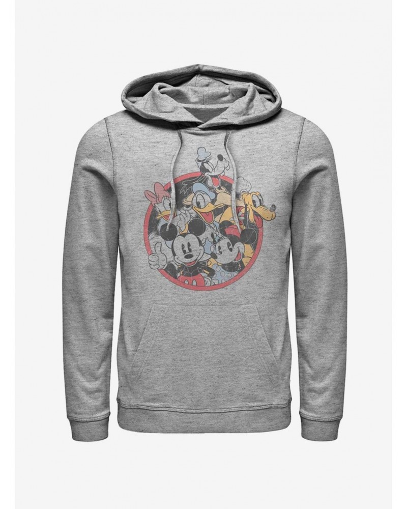 Disney Mickey Mouse Retro Group Hoodie $22.45 Hoodies