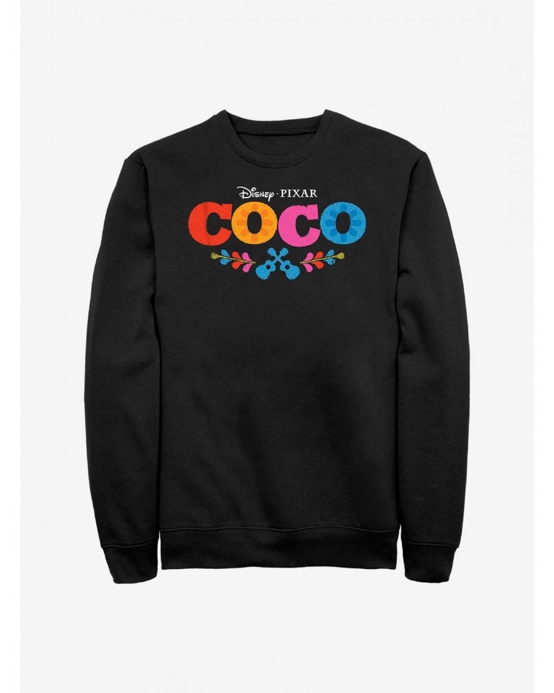 Disney Pixar Coco Logo Crew Sweatshirt $15.50 Sweatshirts