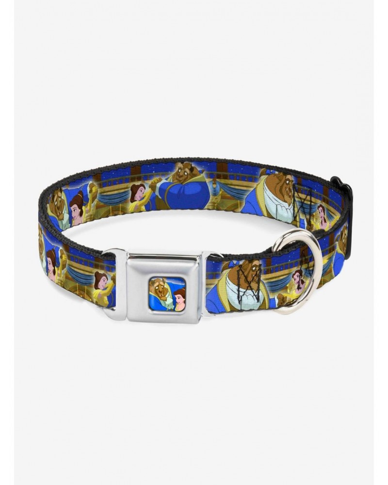 Disney Beauty And The Beast Ball Scene Seatbelt Buckle Dog Collar $10.21 Pet Collars