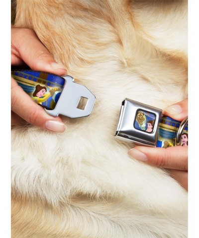 Disney Beauty And The Beast Ball Scene Seatbelt Buckle Dog Collar $10.21 Pet Collars