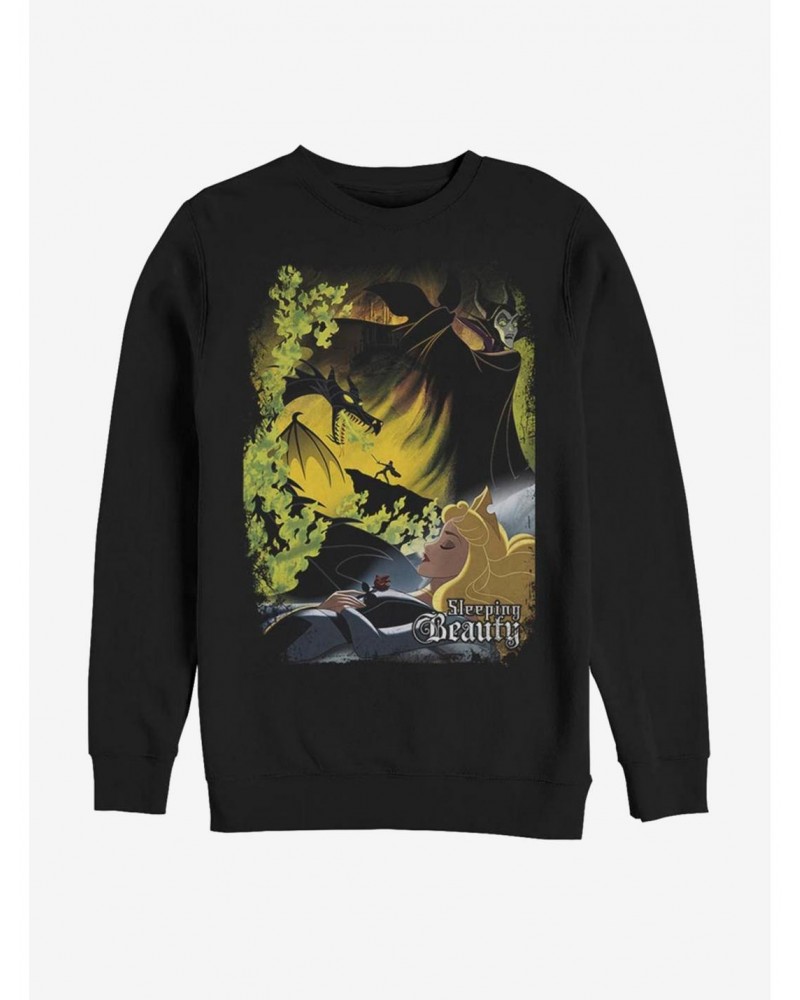 Disney Villains Maleficent Sleeping Poster Sweatshirt $11.07 Sweatshirts