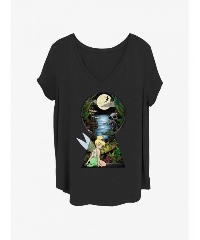 Disney Tinker Bell Keyhole To Neverland Girls T-Shirt Plus Size $12.43 T-Shirts