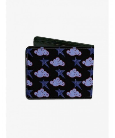 Disney Dumbo Smiling Dreamland Clouds Stars Bifold Wallet $8.78 Wallets