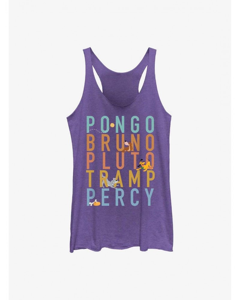 Disney Channel Pongo, Bruno, Pluto, Tramp, Percy Girls Tank $8.81 Tanks