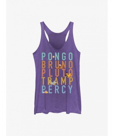 Disney Channel Pongo, Bruno, Pluto, Tramp, Percy Girls Tank $8.81 Tanks