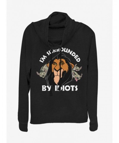 Disney The Lion King Surly Scar Cowl Neck Long-Sleeve Girls Top $15.27 Tops