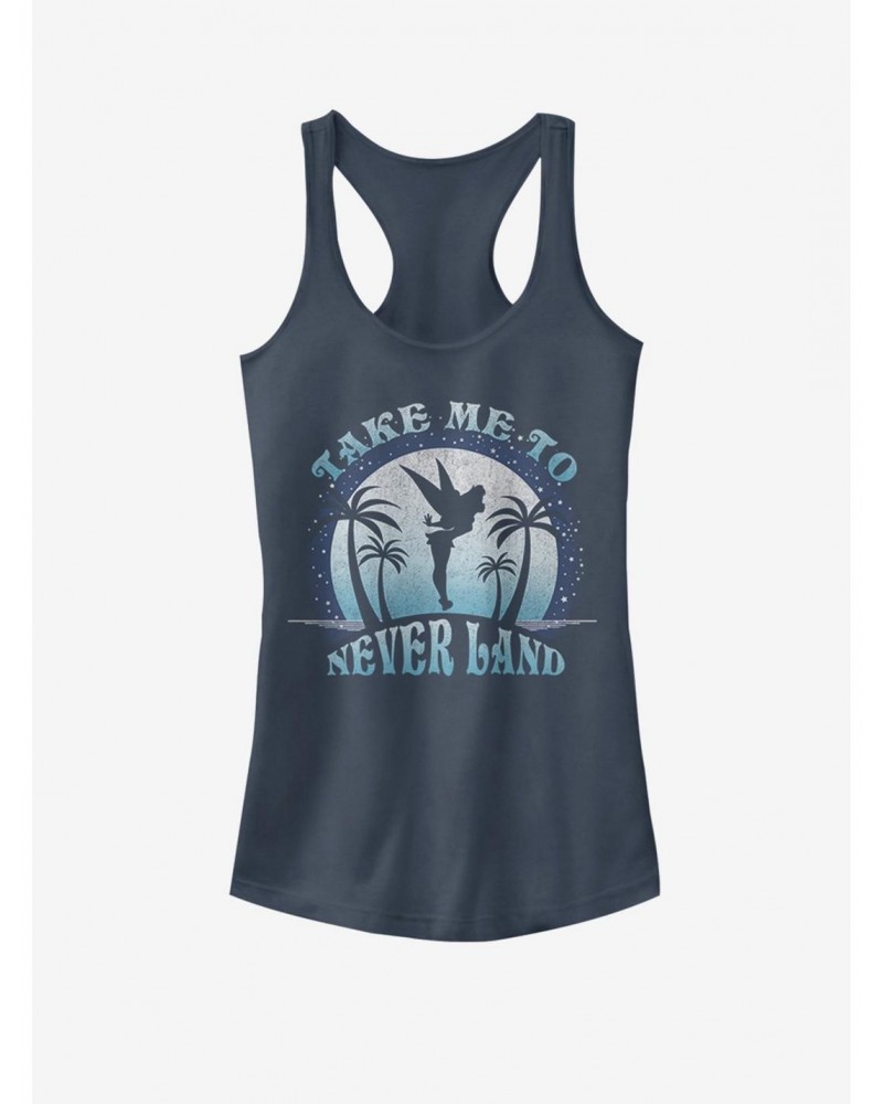 Disney Tinker Bell Take Me To Never Land Girls Tank $10.96 Tanks