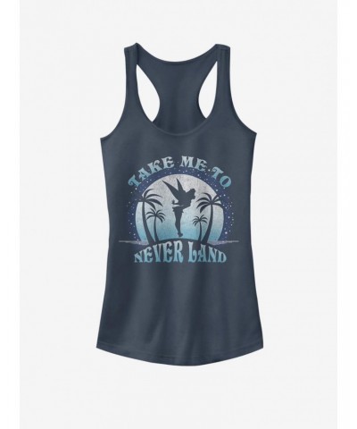 Disney Tinker Bell Take Me To Never Land Girls Tank $10.96 Tanks