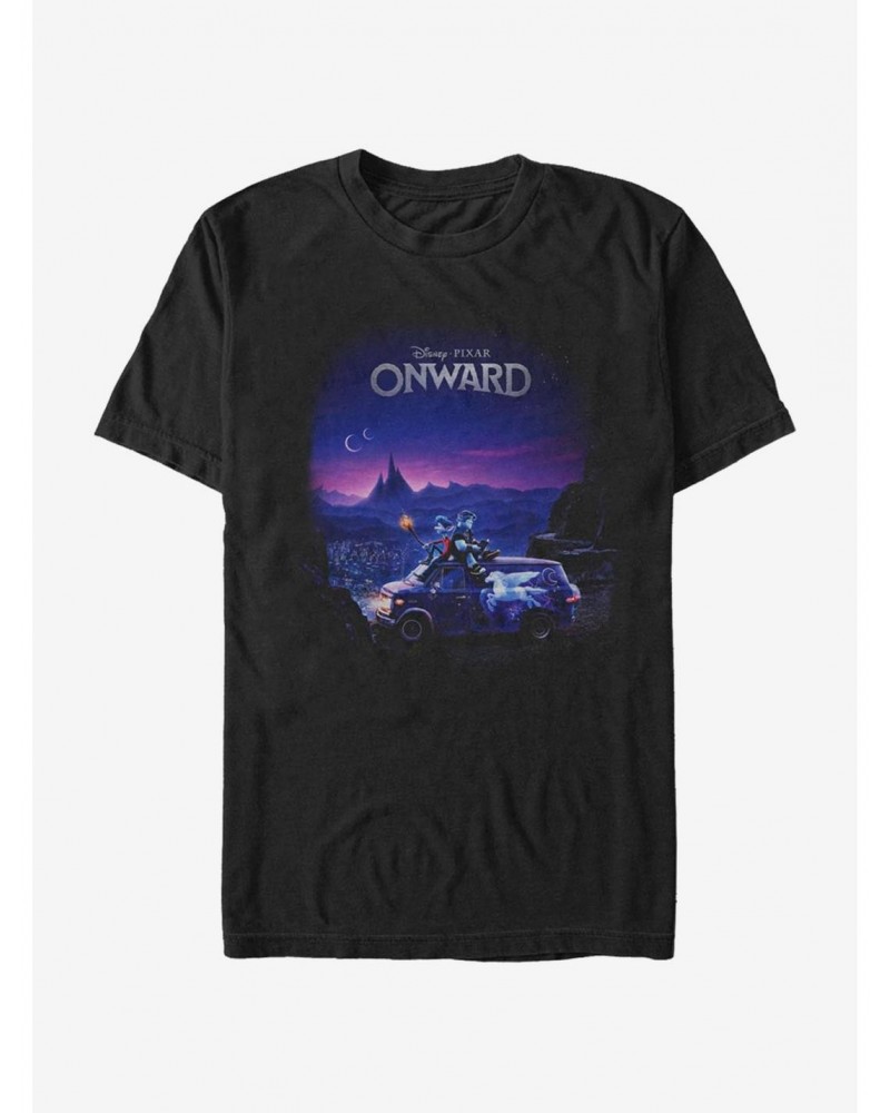 Disney Pixar Onward Poster Knockout T-Shirt $10.52 T-Shirts