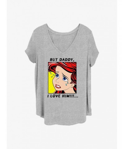 Disney The Little Mermaid Crybaby Ariel Girls T-Shirt Plus Size $13.58 T-Shirts