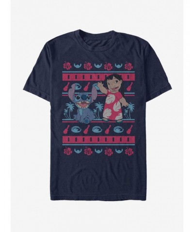Disney Lilo & Stitch Holiday Lilo Hawaiian Pattern T-Shirt $9.08 T-Shirts