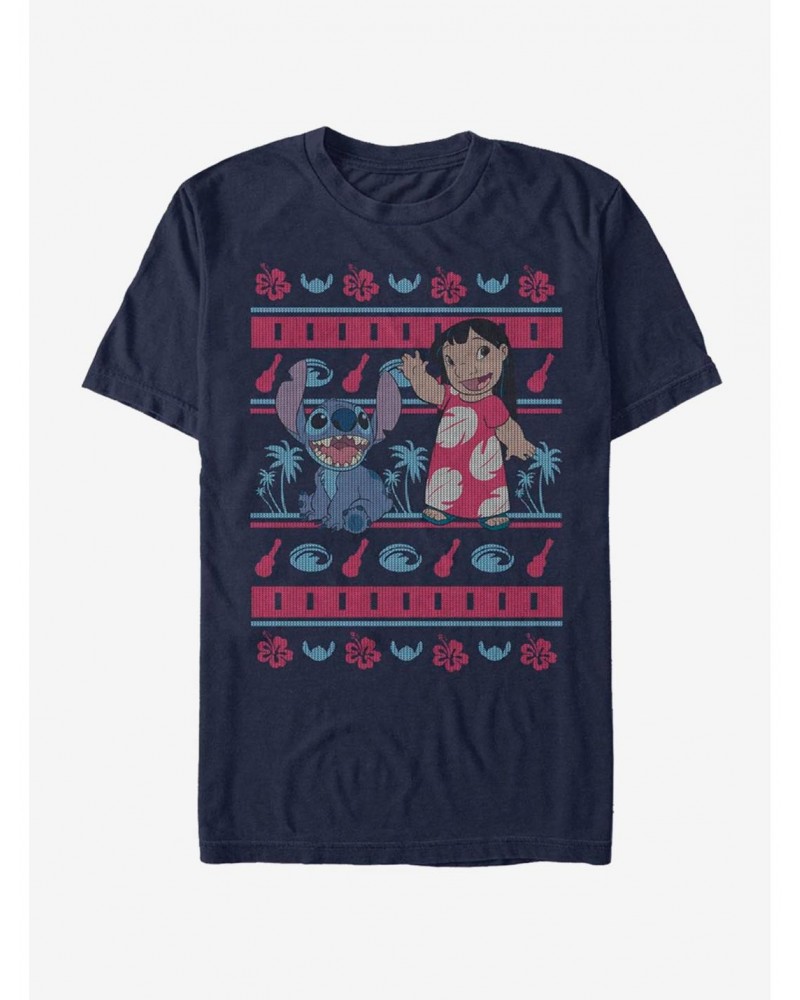 Disney Lilo & Stitch Holiday Lilo Hawaiian Pattern T-Shirt $9.08 T-Shirts