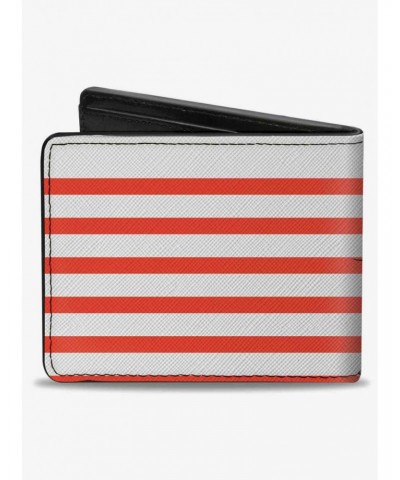 Disney Mickey Mouse Upside Down Pose Stripe Bifold Wallet $8.99 Wallets