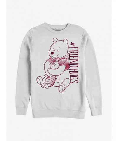 Disney Winnie The Pooh Piglet Pooh Hugs Crew Sweatshirt $11.81 Sweatshirts