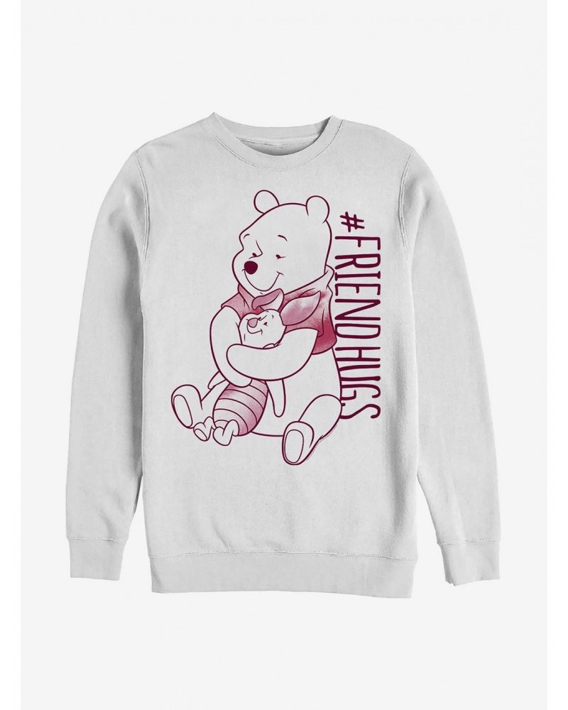 Disney Winnie The Pooh Piglet Pooh Hugs Crew Sweatshirt $11.81 Sweatshirts