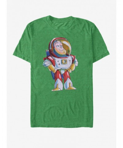 Disney Pixar Toy Story Sketch Buzz T-Shirt $10.96 T-Shirts