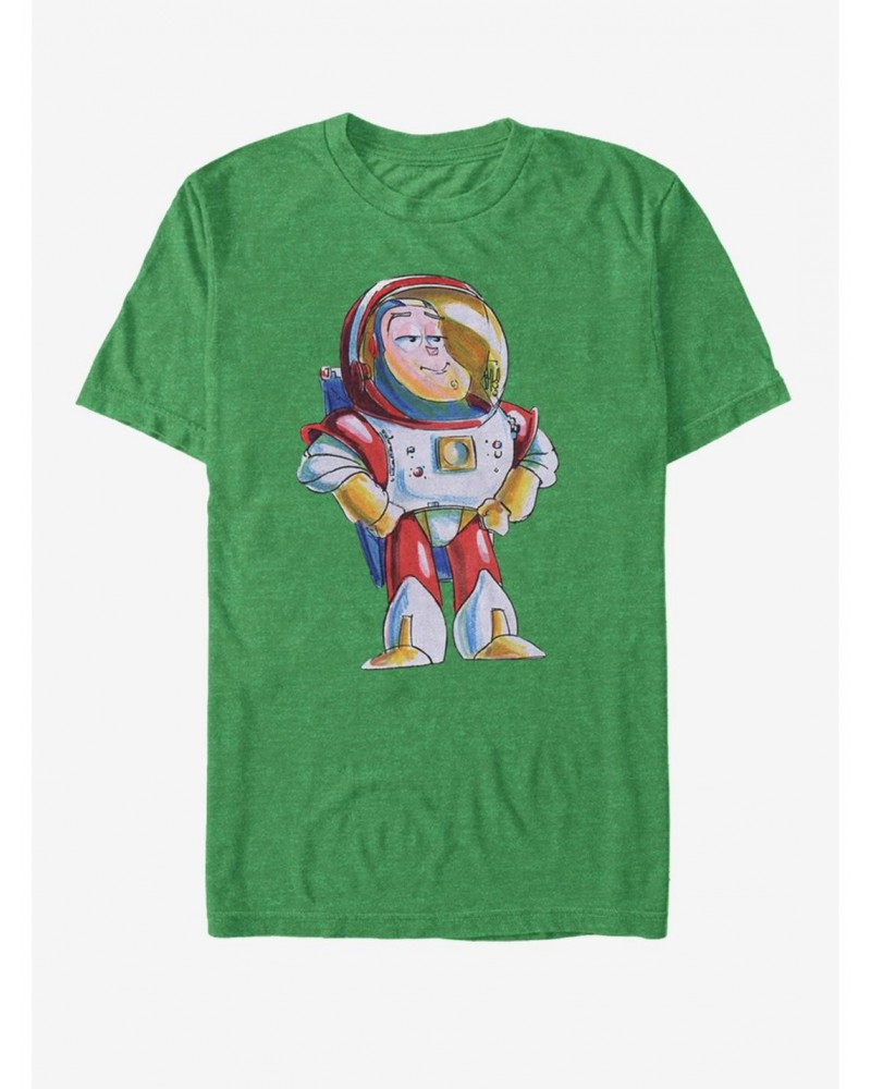 Disney Pixar Toy Story Sketch Buzz T-Shirt $10.96 T-Shirts