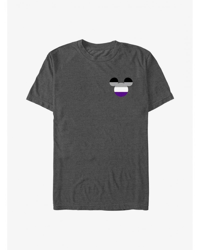 Disney Mickey Mouse Asexual Badge Pride T-Shirt $9.80 T-Shirts