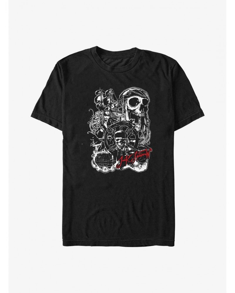 Disney Pirates of the Caribbean Yo Ho Jack Sparrow T-Shirt $8.13 Merchandises