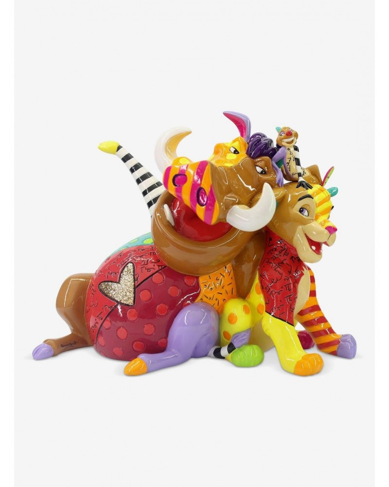 Disney The Lion King Romero Britto Simba Timon & Pumba Figurine $30.66 Figurines