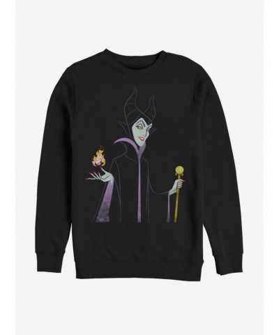 Disney Villains Maleficent Minimal Maleficent Sweatshirt $13.65 Sweatshirts