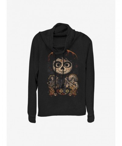 Disney Pixar Coco Poster Cowlneck Long-Sleeve Girls Top $22.00 Tops