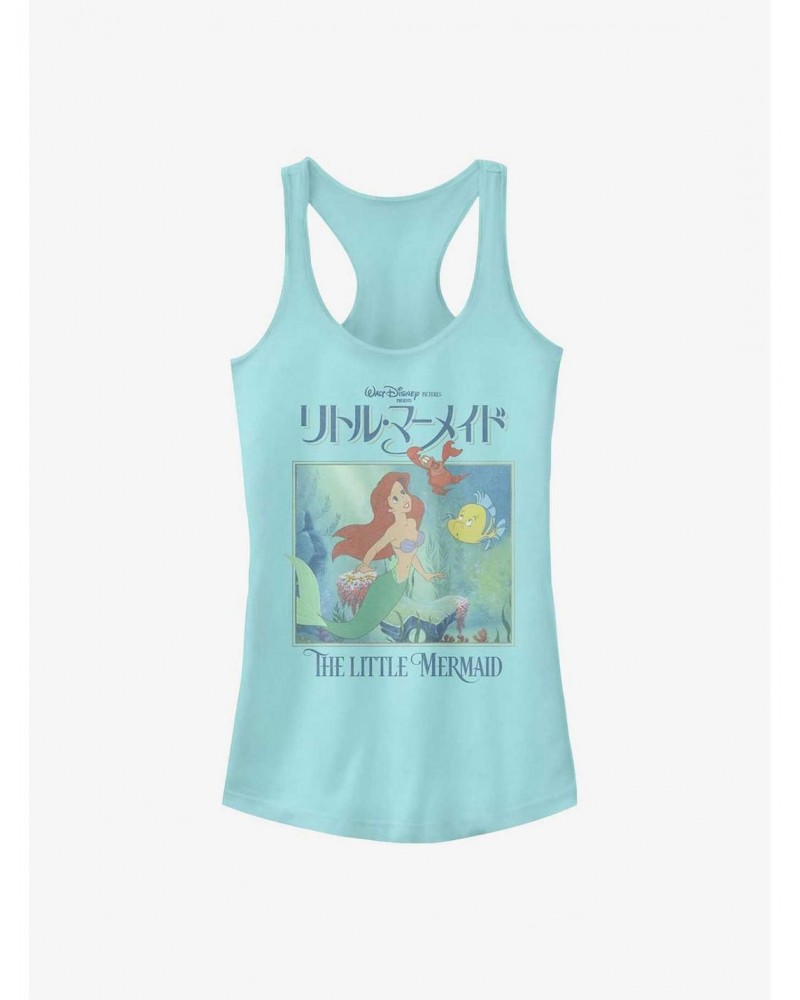 Disney The Little Mermaid In Japanese Poster Girls Tank $8.22 Tanks