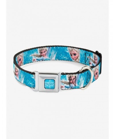 Disney Frozen Elsa Face Action Pose Seatbelt Buckle Pet Collar $10.71 Pet Collars