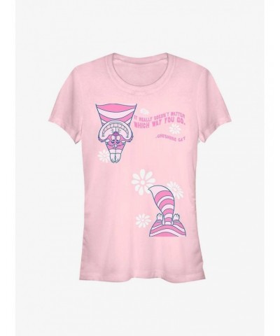 Disney Alice In Wonderland Cheshire Split Girls T-Shirt $9.71 T-Shirts