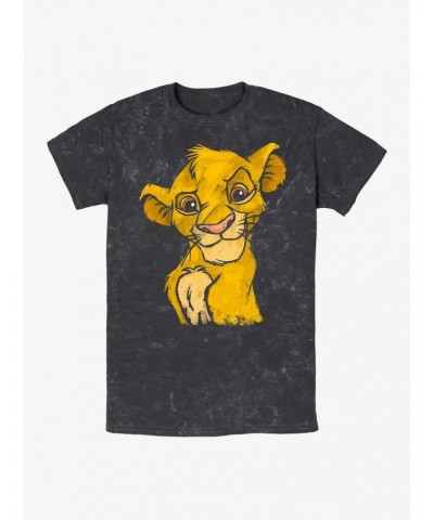 Disney The Lion King Simba Crown Prince Mineral Wash T-Shirt $11.91 T-Shirts