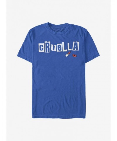 Disney Cruella Name Cut Out Letters T-Shirt $9.08 T-Shirts