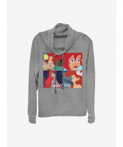 Disney The Little Mermaid Ariel Moods Cowlneck Long-Sleeve Girls Top $14.37 Tops