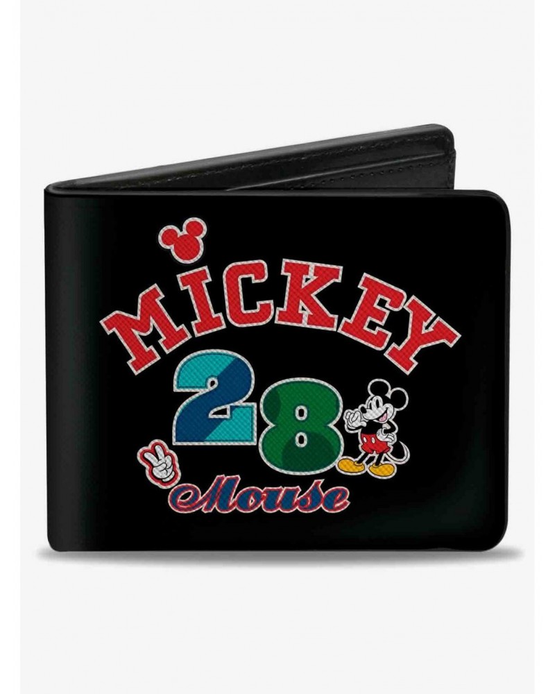 Disney Mickey Mouse 28 Pose and Icons Bifold Wallet $9.82 Wallets